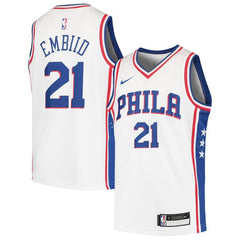 Joel Embiid Philadelphia 76ers Youth Swingman Jersey - White 2019