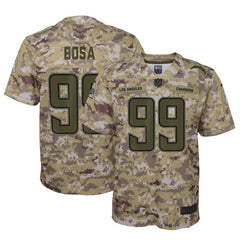 Joey Bosa Los Angeles Chargers Youth Salute to Service Game Jersey - Camo 2019