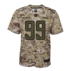 Joey Bosa Los Angeles Chargers Youth Salute to Service Game Jersey - Camo 2019