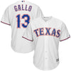 Image of Joey Gallo Texas Rangers Majestic Official Cool Base Player Jersey - White 2019