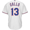 Image of Joey Gallo Texas Rangers Majestic Official Cool Base Player Jersey - White 2019