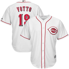 Joey Votto Cincinnati Reds Majestic Official Cool Base Player Jersey - White 2019