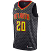 Image of John Collins Atlanta Hawks Replica Swingman Jersey - Icon Edition – Black 2019
