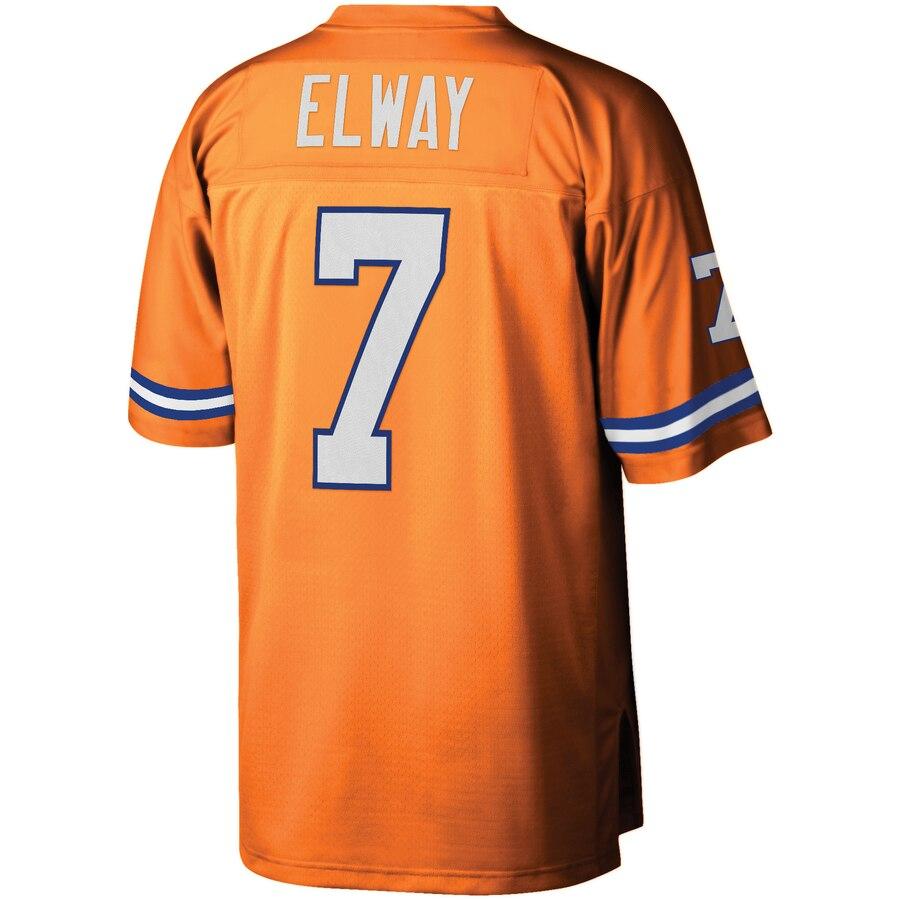 John Elway Denver Broncos Mitchell &amp; Ness 1990 Retired Player Vintage Replica Jersey - Orange 2019
