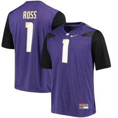 John Ross III Washington Huskies Alumni Football Jersey – Purple 2019