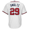 Image of John Smoltz Atlanta Braves Majestic 2019 Home Cool Base Player Jersey – White 2019