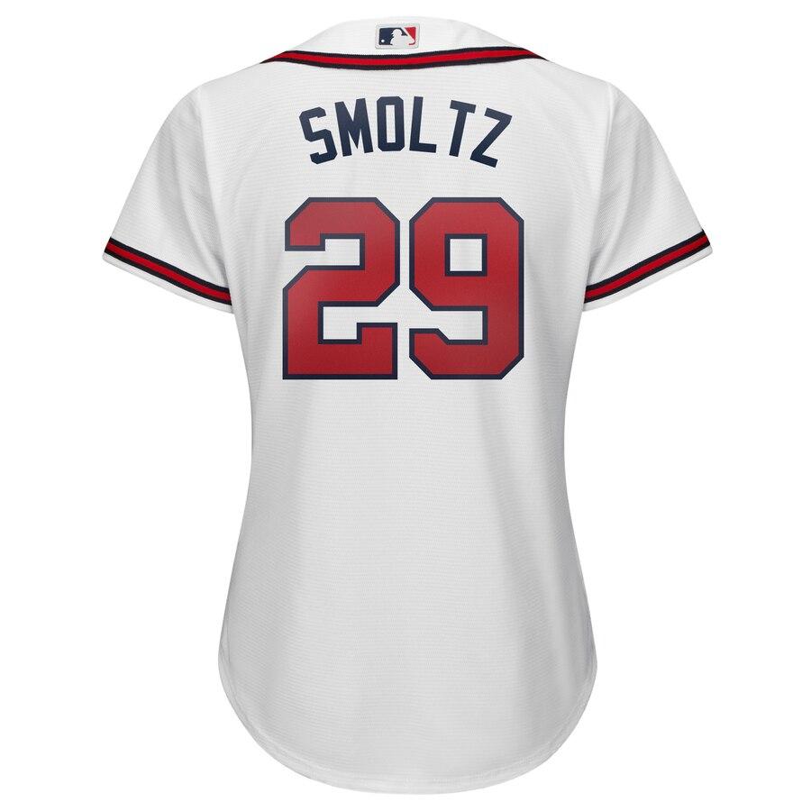 John Smoltz Men's Atlanta Braves Home Jersey - White Replica