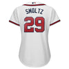 Image of John Smoltz Atlanta Braves Majestic Women's 2019 Home Cool Base Player Jersey – White 2019