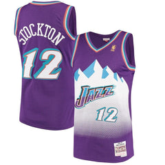 John Stockton Utah Jazz Mitchell &amp; Ness 1996-97 Hardwood Classics Swingman Jersey - Purple 2019