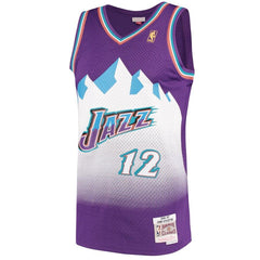 John Stockton Utah Jazz Mitchell & Ness 1996-97 Hardwood Classics Swingman Jersey - Purple 2019