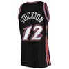 Image of John Stockton Utah Jazz Mitchell &amp; Ness 1998-99 Hardwood Classics Swingman Jersey – Black 2019