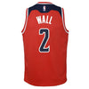 Image of John Wall Washington Wizards Youth Swingman Jersey Red - Icon Edition 2019