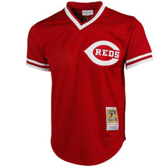 Johnny Bench Cincinnati Reds Mitchell & Ness 1983 Copperstown Collection Mesh Batting Practice Jersey - Red 2019