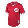 Image of Johnny Bench Cincinnati Reds Mitchell &amp; Ness Youth Cooperstown Collection Mesh Batting Practice Jersey – Red 2019