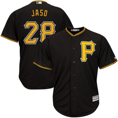Jon Jaso Pittsburgh Pirates Majestic Alternate Cool Base Player Jersey - Black 2019