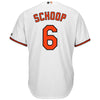 Image of Jonathan Schoop Baltimore Orioles Majestic Cool Base Home Player Jersey - White 2019