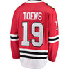 Image of Jonathan Toews Chicago Blackhawks Youth Home Breakaway Player Jersey - Red 2019