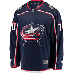 Joonas Korpisalo Columbus Blue Jackets Breakaway Jersey – Navy 2019