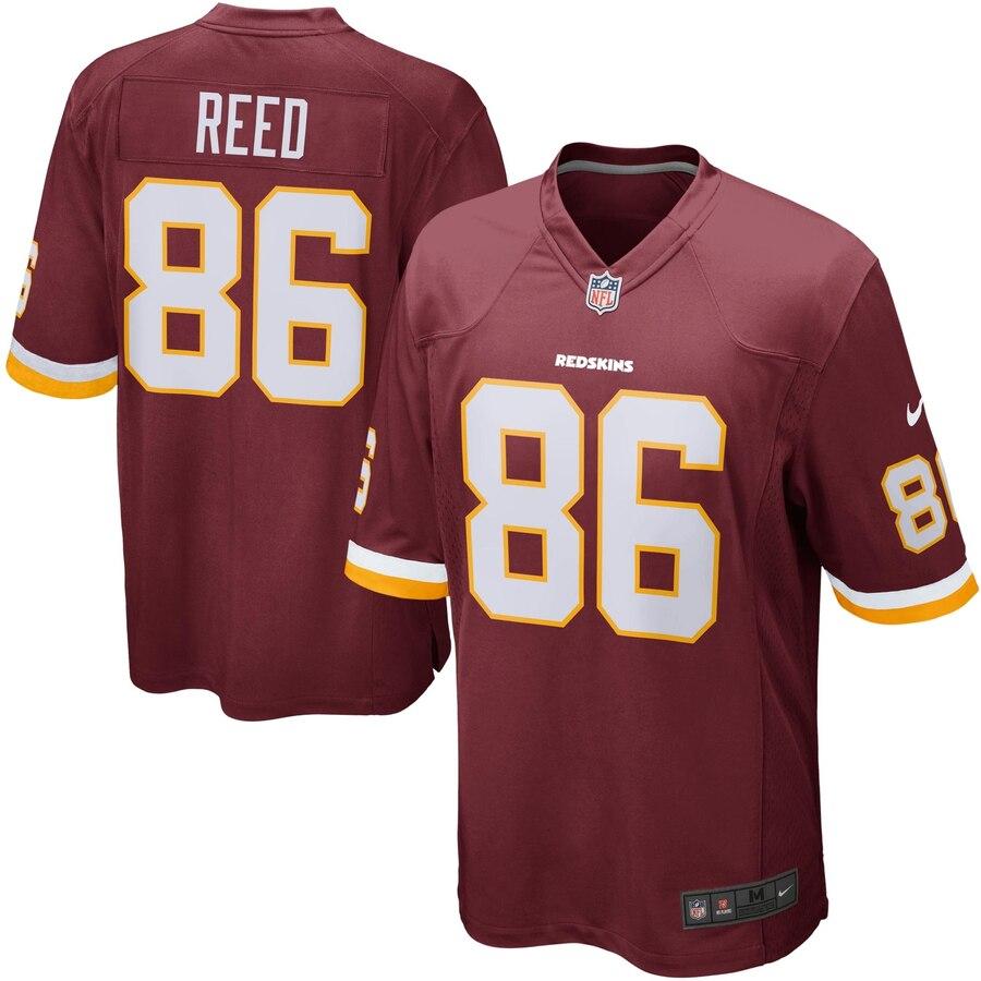 Jordan Reed Washington Redskins Youth Team Color Game Jersey - Burgundy 2019