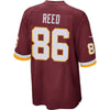 Image of Jordan Reed Washington Redskins Youth Team Color Game Jersey - Burgundy 2019