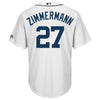 Image of Jordan Zimmermann Detroit Tigers Majestic Home Cool Base Player Jersey – White 2019