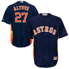 Jose Altuve Houston Astros Majestic Official Cool Base Player Jersey - Navy 2019