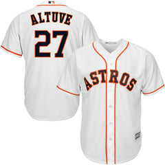 Jose Altuve Houston Astros Majestic Official Cool Base Player Jersey - White 2019