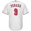 Image of Jose Peraza Cincinnati Reds Majestic Home Cool Base Replica Player Jersey - White 2019