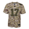 Image of Josh Allen Buffalo Bills Youth Salute to Service Game Jersey - Camo 2019