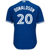 Image of Josh Donaldson Toronto Blue Jays Majestic Cool Base Player Jersey - Royal 2019