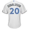 Image of Josh Donaldson Toronto Blue Jays Majestic Father's Day Cool Base Replica Jersey - White 2019