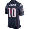 Image of Josh Gordon New England Patriots Player Game Jersey – Navy 2019