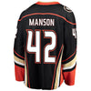 Image of Josh Manson Anaheim Ducks Youth Breakaway Player Jersey – Black 2019