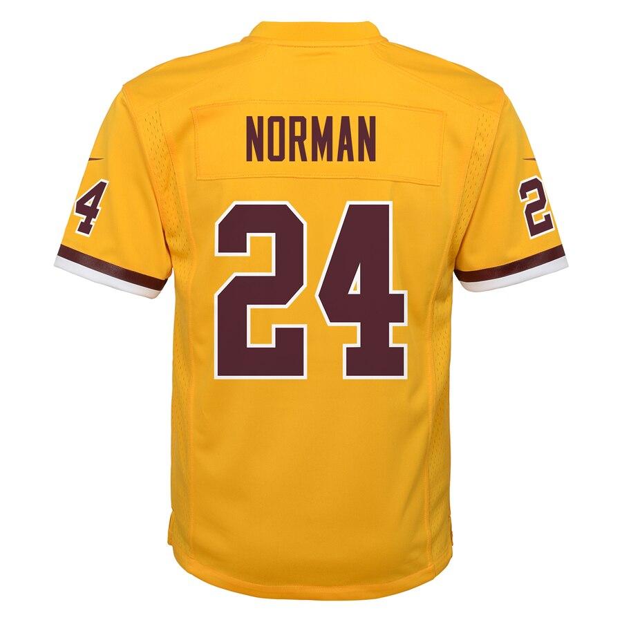 Josh Norman Washington Redskins Youth Color Rush Game Jersey - Gold 2019