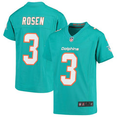 Josh Rosen Miami Dolphins Youth Game Jersey – Aqua 2019