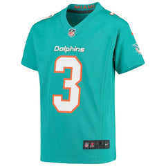 Josh Rosen Miami Dolphins Youth Game Jersey – Aqua 2019