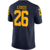 Image of Jourdan Lewis Michigan Wolverines Jordan Brand Game Jersey – Navy 2019