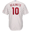 Image of JT Realmuto Philadelphia Phillies Majestic Home Cool Base Player Jersey - White 2019