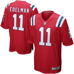 Julian Edelman New England Patriots Alternate Game Jersey - Red 2019