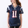 Image of Julian Edelman New England Patriots Women's Game Jersey - Navy Blue 2019