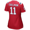 Image of Julian Edelman New England Patriots Women's Game Jersey - Red 2019