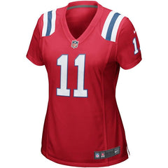 Julian Edelman New England Patriots Women's Game Jersey - Red 2019