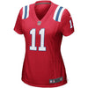 Image of Julian Edelman New England Patriots Women's Game Jersey - Red 2019