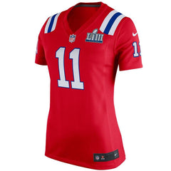 Julian Edelman New England Patriots Women's Super Bowl LIII Bound Alternate Game Jersey – Red 2019