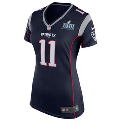 Julian Edelman New England Patriots Women's Super Bowl LIII Bound Game Jersey – Navy 2019