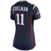 Image of Julian Edelman New England Patriots Women's Super Bowl LIII Bound Game Jersey – Navy 2019