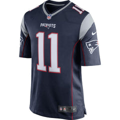 Julian Edelman New England Patriots Youth Team Color Game Jersey - Navy Blue 2019