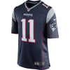 Image of Julian Edelman New England Patriots Youth Team Color Game Jersey - Navy Blue 2019