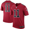 Image of Julio Jones Atlanta Falcons Color Rush Legend Jersey - Red 2019