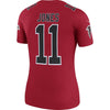 Image of Julio Jones Atlanta Falcons Women's Color Rush Legend Jersey - Red 2019